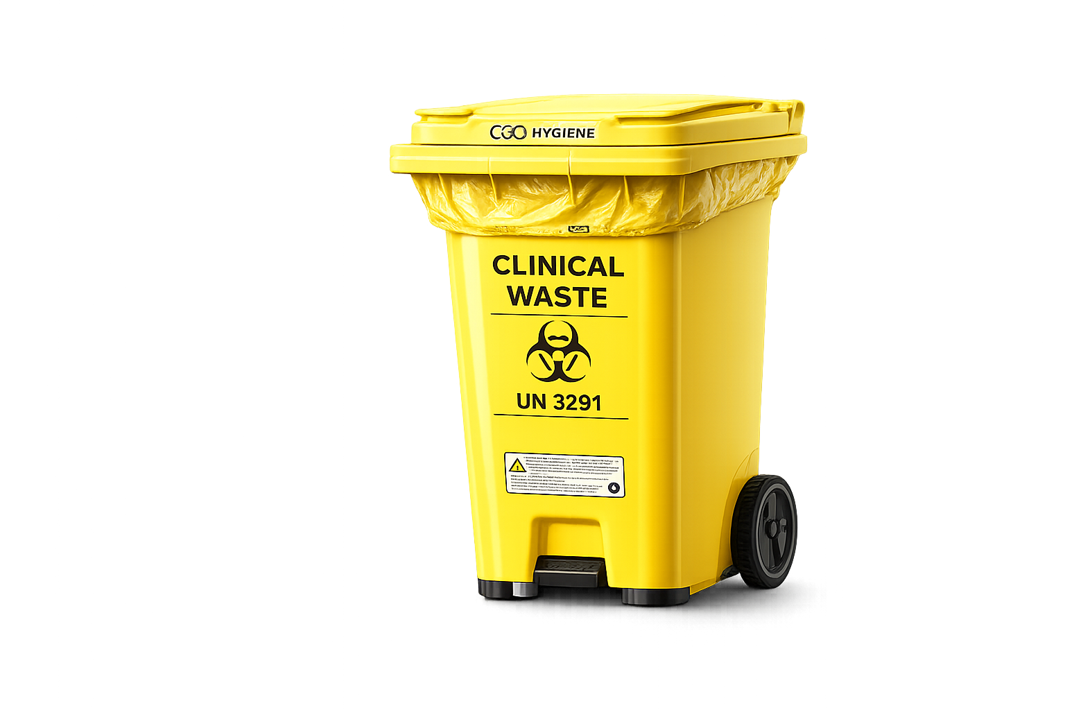 Yellow Clinical Waste Bin